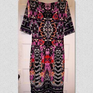 Colorful Jaguard Kaleidoscope Geometric Dress